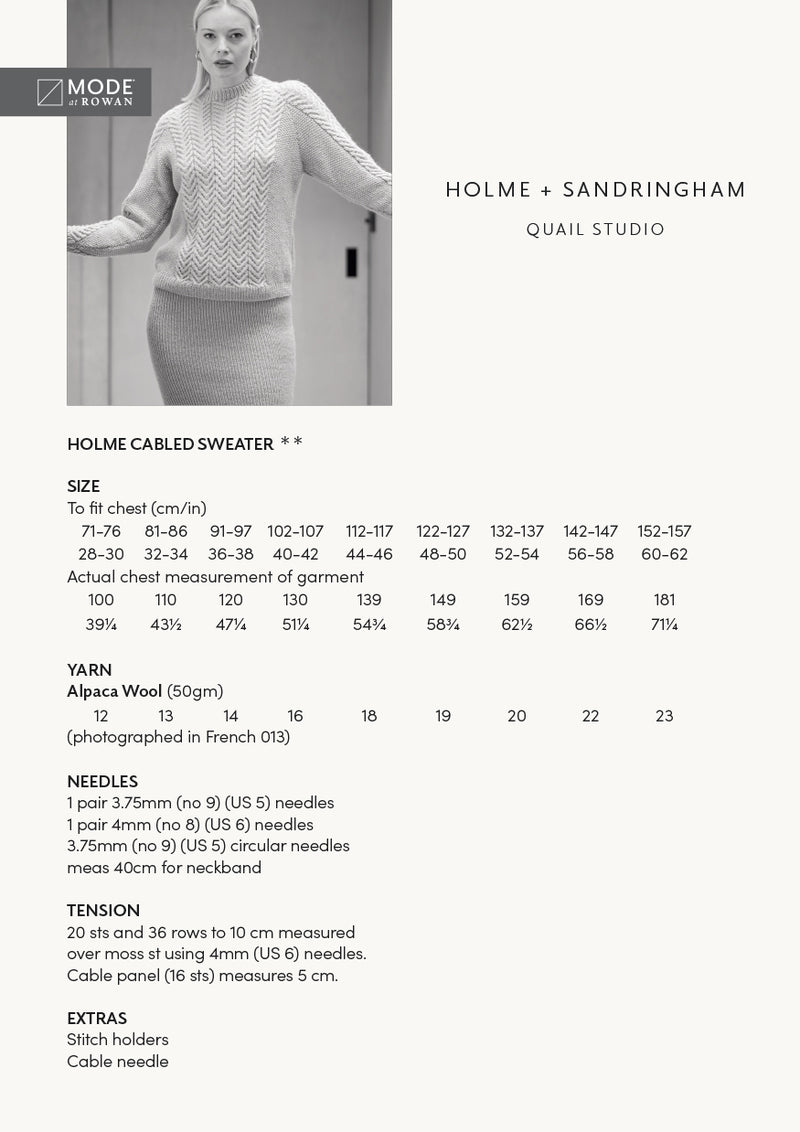 Rowan Mode Patterns